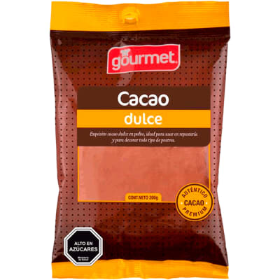 Cacao Dulce 200 grs. Gourmet.