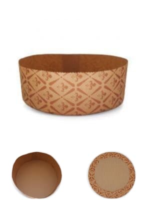 Molde de Papel para Pan de Pascua 500grs. 10u.