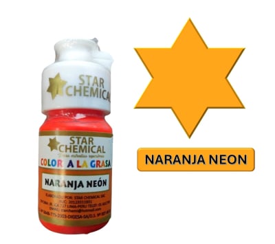 Colorante Laca Naranja Neon 30grs.