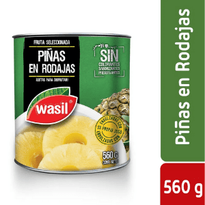 Piñas en Rodajas Wasil 560grs.
