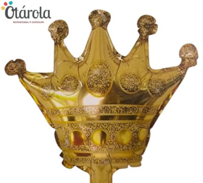Globo Foil Corona Dorada 12