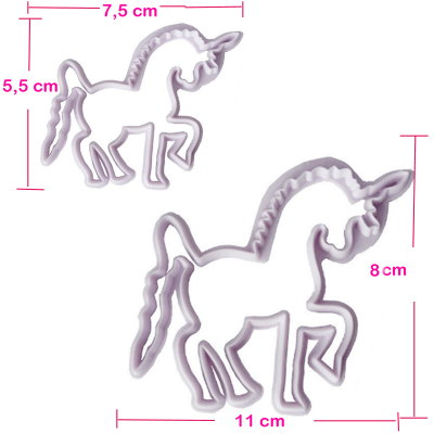 Cortador Plástico Unicornio1