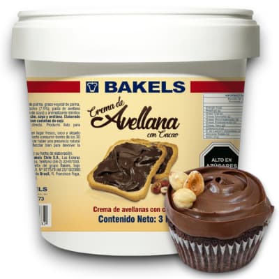 Crema de avellanas bakels 3Kg.