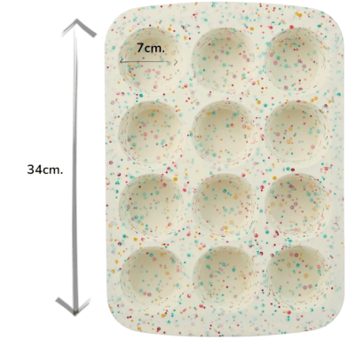 Molde Silicona Cup cake 12 Div