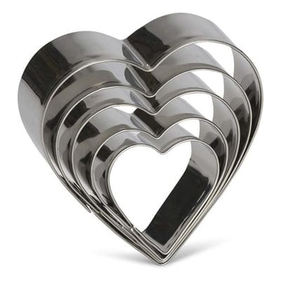 Set Cortadores Corazón 5pzs.