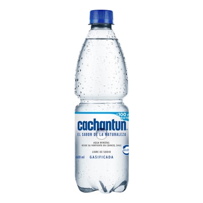Agua Cachantun con gas 600ml.