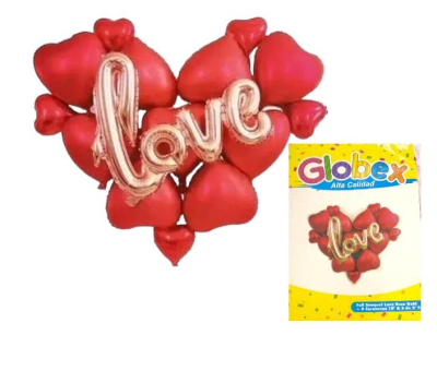 Bouquet de Globos Love Rouse1