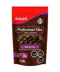 Cobertura Ambrosoli Semi Bitter Botones 1kg.1