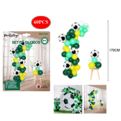 Set De Globos 60pcs. Futbol