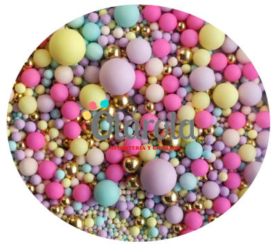 Perlas Pastel Mix 80 grs.