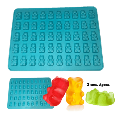 Molde Silicona Ositos 50 Divisiones