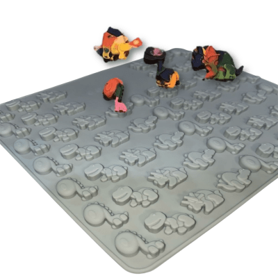 Molde Silicona Dinosaurio 57 divisiones