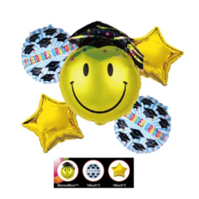 Set Globos Graduacion 5 piezas