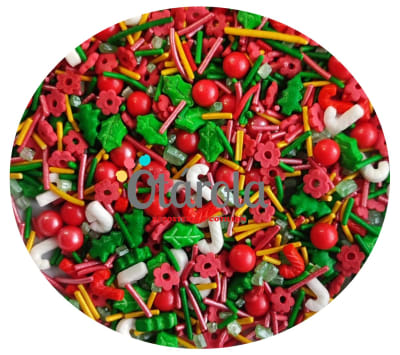 Sprinkles Navidad Hojas flor