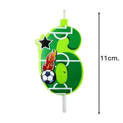 Vela Numero Futbol N°6