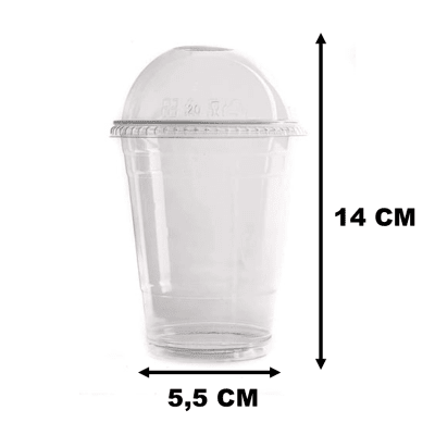 Vaso PP Domo 350cc x 50 Und.