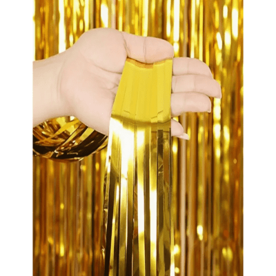 Cortina Metalica Blingin Dorada 2x1Mts1