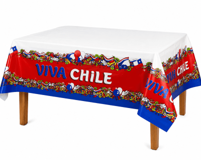 Mantel Fiestas Patrias Viva Chile 1u.