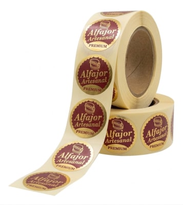 Etiquetas Alfajor Cafe 1000u. (Rollo)