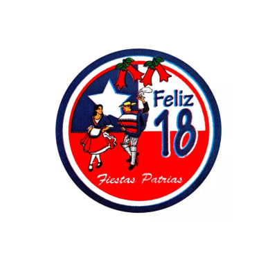 Etiquetas Fiestas Patrias x100und