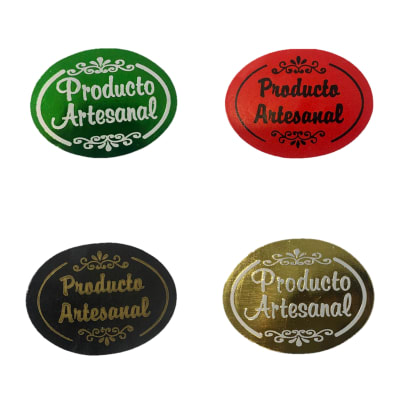 Etiquetas Producto Artesanal x 100 Unidades