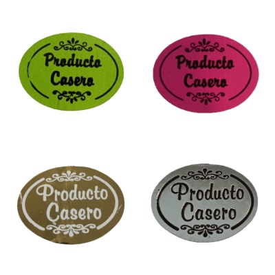 Etiquetas Producto Casero x 100 Unidades
