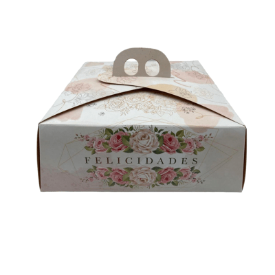 Caja Torta Impresa Felicidades