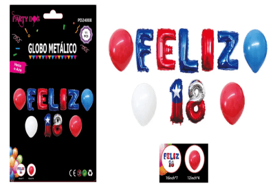 Set de Globos Feliz 18