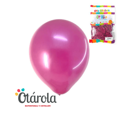 Globo Color Metalizado Fucsia1