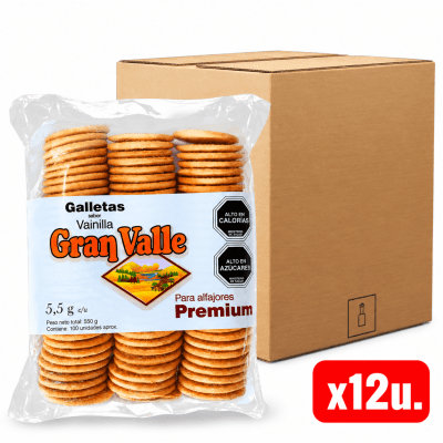Galleta Alfajor Coctail Gran Valle 12u. x 100und. (Caja)1