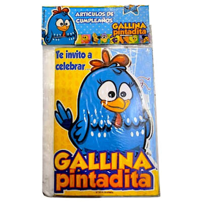 Tarjeta de Invitación Gallina Pintadita1