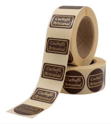 Etiquetas Cuchufli Cafe 1000u. (Rollo)