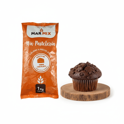 Premezcla Queque Muffin Chocolate 1Kg. Marmix.