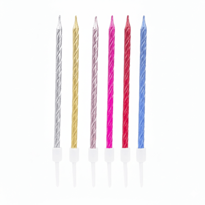 Vela Larga Multicolor 6u.1