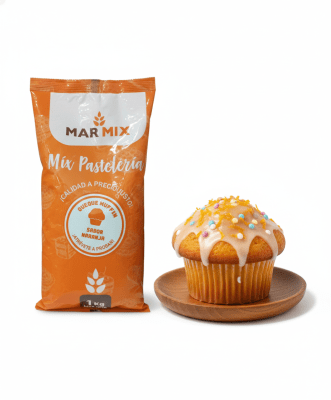 Premezcla Queque Muffin Naranja 1Kg. Marmix.