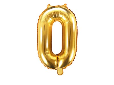 Globo Foil Dorado Numero 01