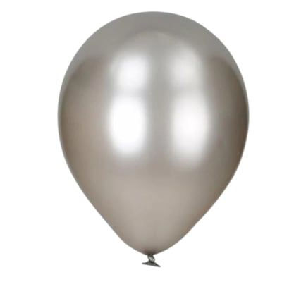 Globo Metalizado Plata 50u.