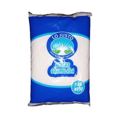 Azucar Granulada 1kg. Lo Justo.