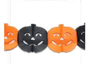 Halloween Guirnalda Calabaza