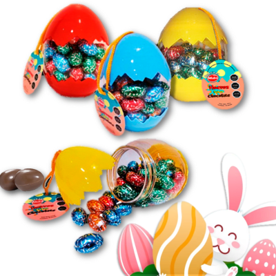 Huevo Grande Plastico (50 Huevitos)