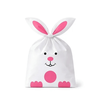 Bolsa Conejo Orejas Patitas 10pcs. Fucsia