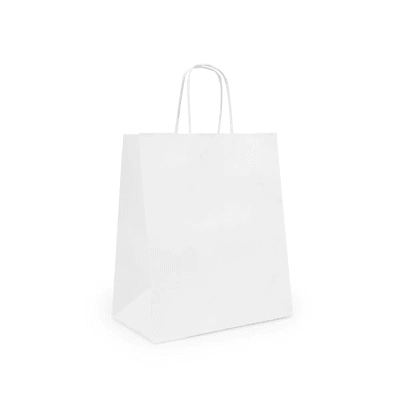 Bolsa Papel 22x27cms. Blanca 12u.