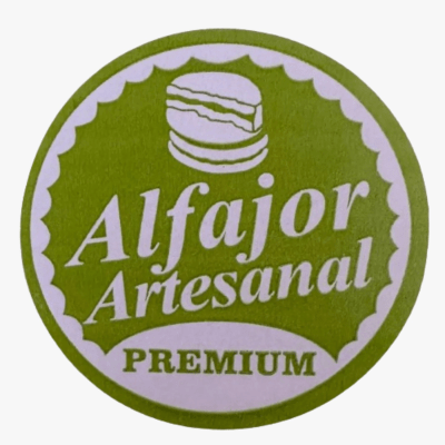 Etiquetas Alfajor verde 100u.
