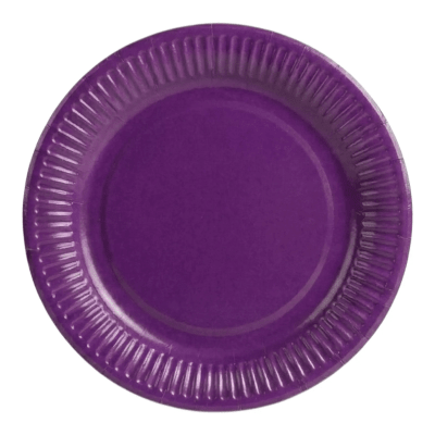 Plato Carton Morado 25u.