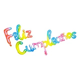 Globo Foil Letras Feliz Cumpleaño Multicolor 16