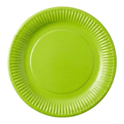 Plato Carton Verde Pistacho 25u.1