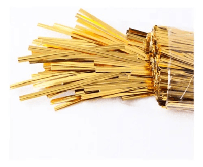 Amarras Metalicas Dorado 100u.