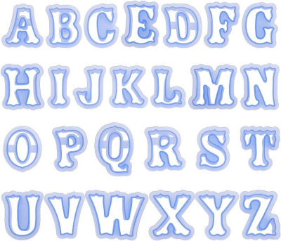 Cortador letras Grandes 26pzas.1
