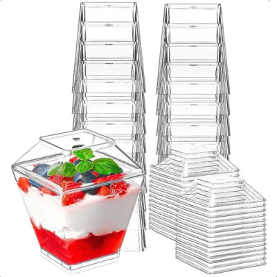 Pote Acrilico 8oz. Con Tapa x 10u.1