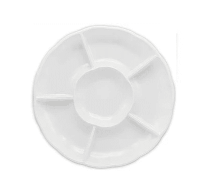 Bandeja Plastica Flor Blanca 3u.2